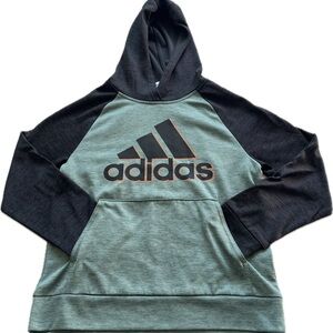 Adidas Green and Black Hoodie